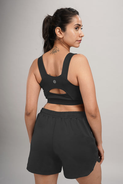 Bio Active Shorts – EcoCiclo™ Biodegradable Polyester (Coal Grey)