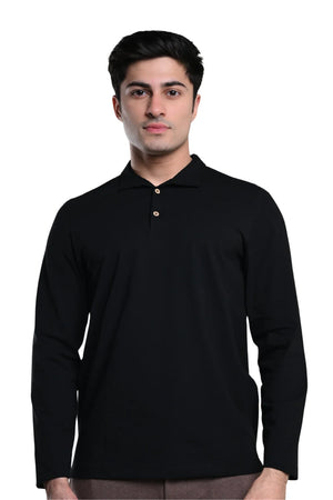 Full Sleeve Polo (Carbon Black)