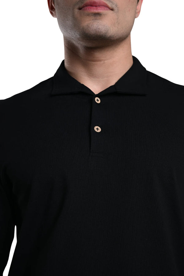 Full Sleeve Polo (Carbon Black)