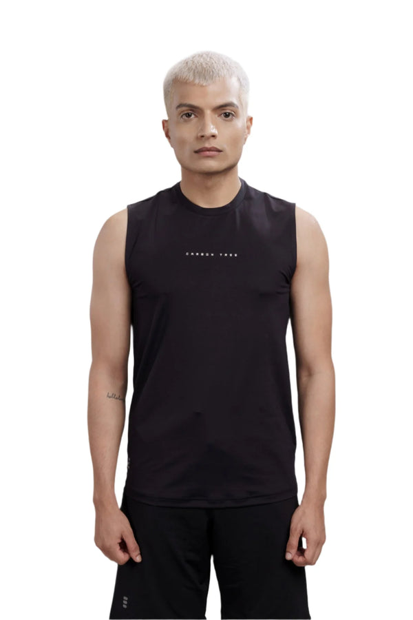 Men’s Bio Sports Tank – EcoCiclo™ Biodegradable Polyester (Carbon Black)