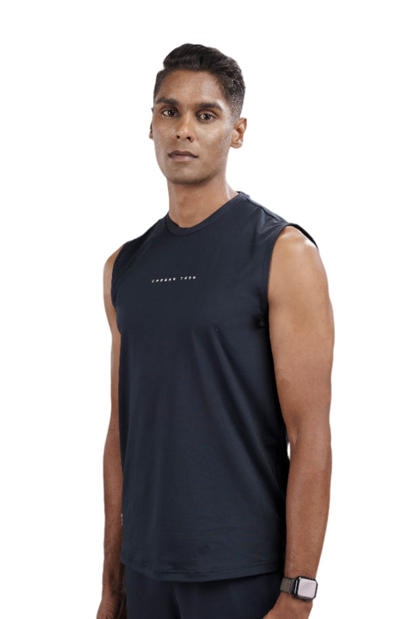 Men’s Bio Sports Tank – EcoCiclo™ Biodegradable Polyester (Midnight Navy)
