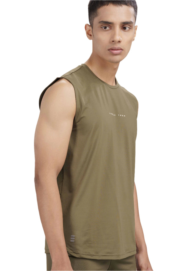 Men’s Bio Sports Tank – EcoCiclo™ Biodegradable Polyester (Sage Green)