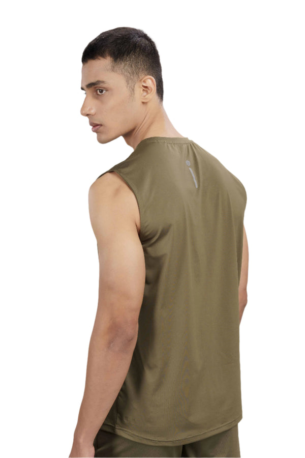 Men’s Bio Sports Tank – EcoCiclo™ Biodegradable Polyester (Sage Green)