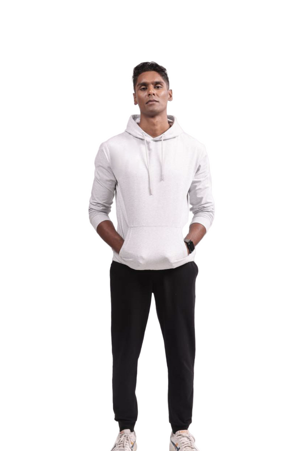 Carbon Hoodie – Men’s Organic Cotton Hoodie (Mist Melange)