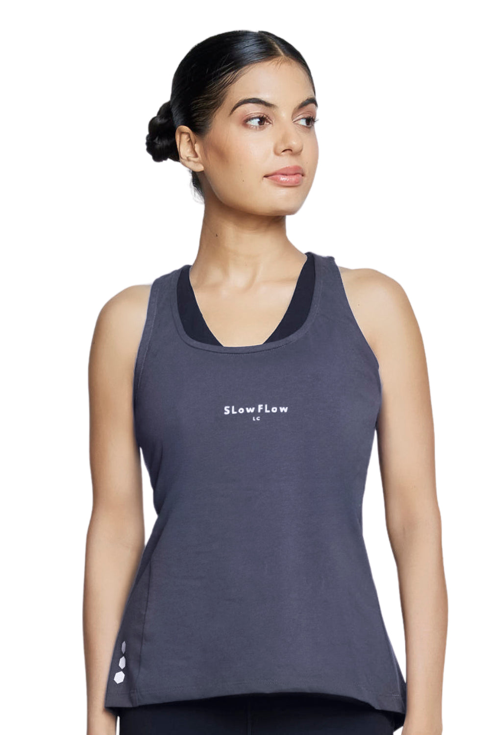 Organic Cotton Women's Gym Tank (Charcoal)