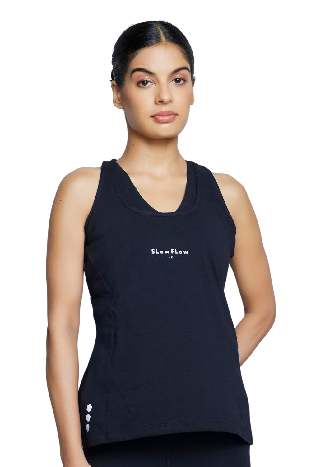 Organic Cotton Women's Gym Tank (Carbon Black)