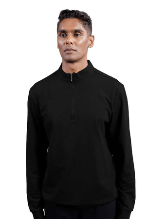 Quarter Zip Jacket (Carbon Black)