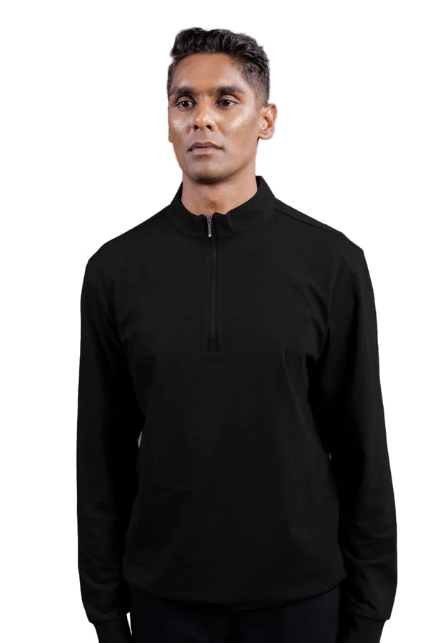 Quarter Zip Jacket (Carbon Black)