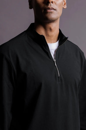 Quarter Zip Jacket (Carbon Black)