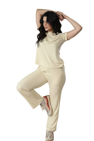 Ribbed Lounge Pants (Sand)