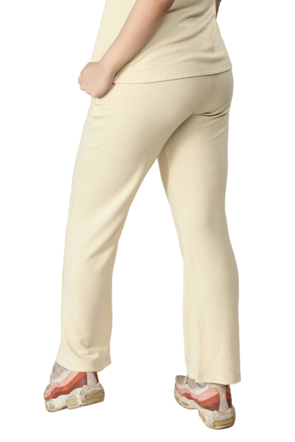 Ribbed Lounge Pants (Sand)