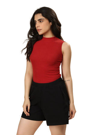 Highneck Tank (Bold Red)