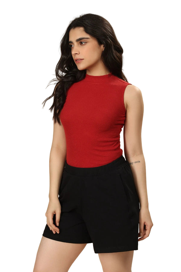 Highneck Tank (Bold Red)