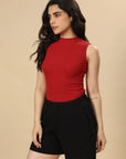 Highneck Tank (Bold Red)