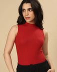 Highneck Tank (Bold Red)