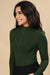 Bamboo Quarter Zip Top (Pine Green)