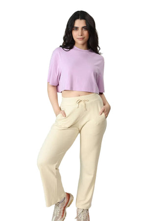 Bamboo Boxy Tee (Lavender Haze)