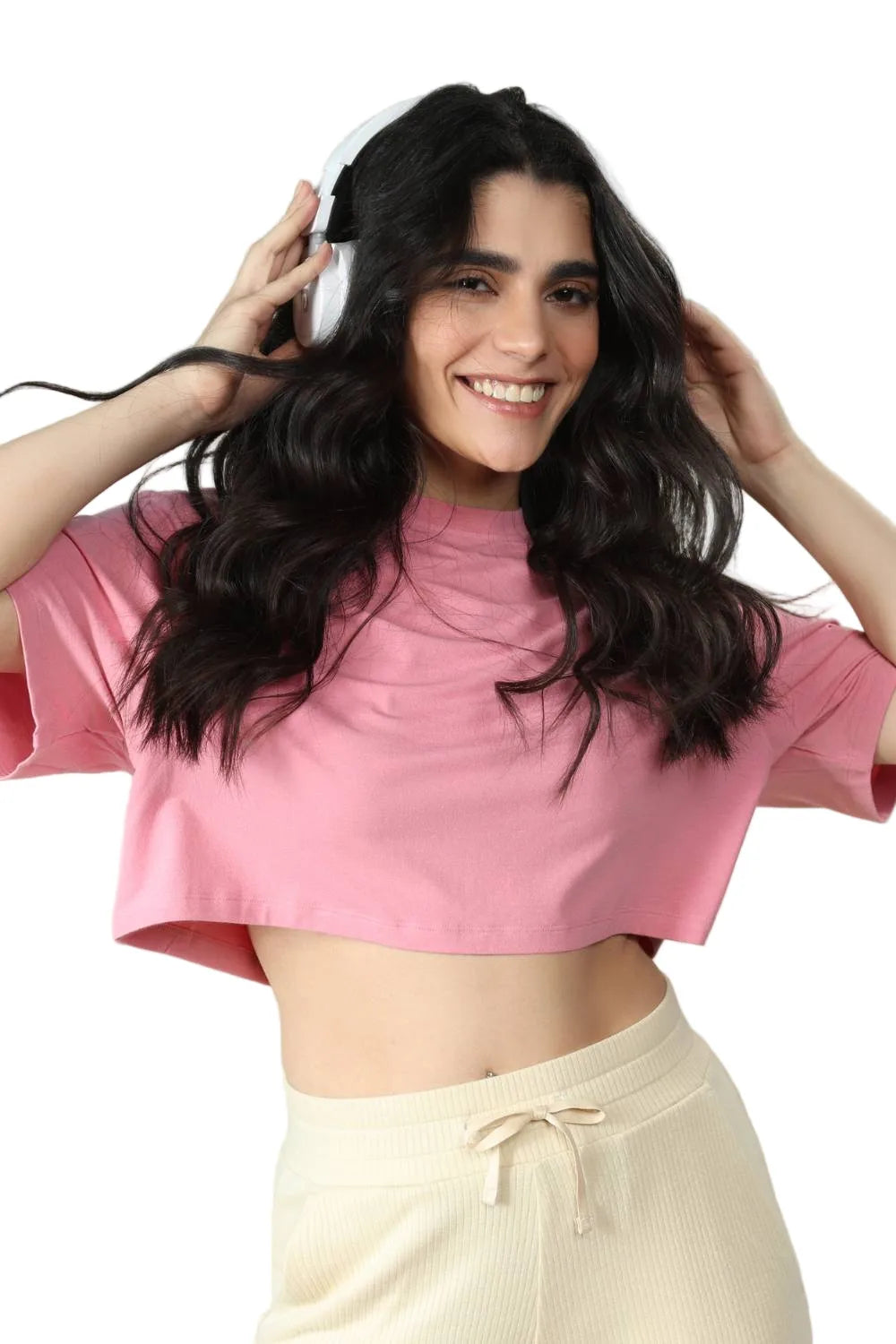 Bamboo Boxy Tee (Wild Rose)