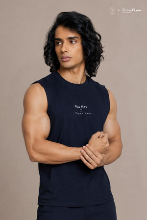 Organic Cotton Gym Tank (Carbon Black)