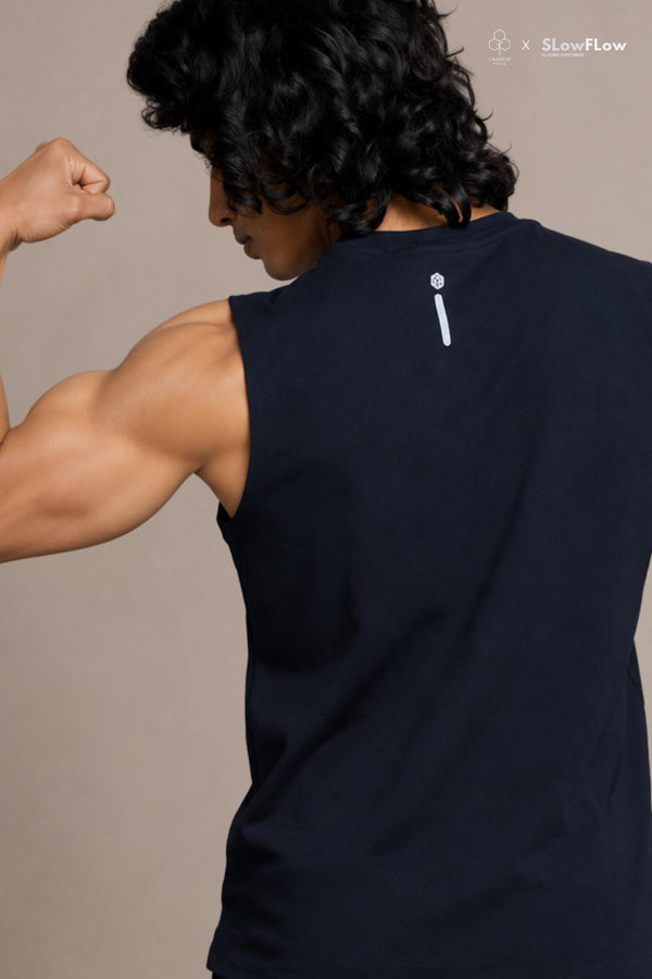 Organic Cotton Gym Tank (Carbon Black)