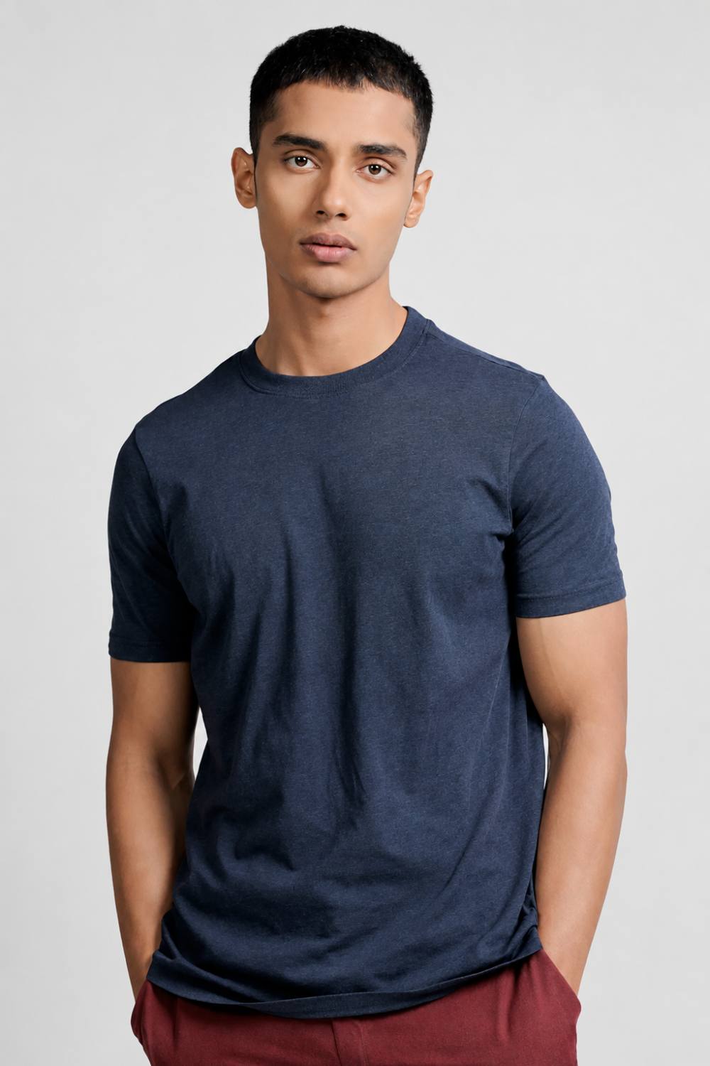 Carbon Lightweight T-Shirt – Organic Cotton (Denim Melange)
