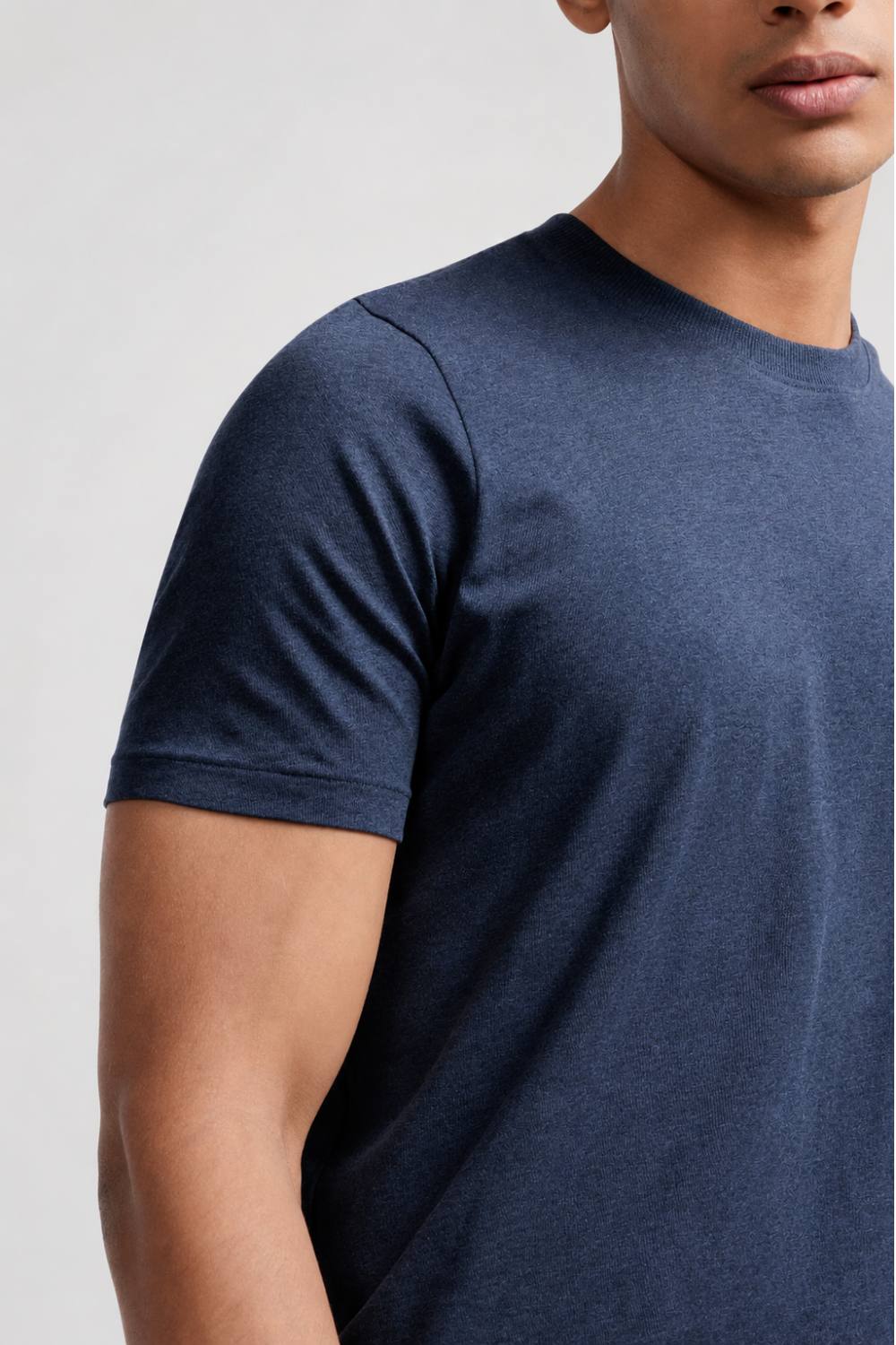 Carbon Lightweight T-Shirt – Organic Cotton (Denim Melange)
