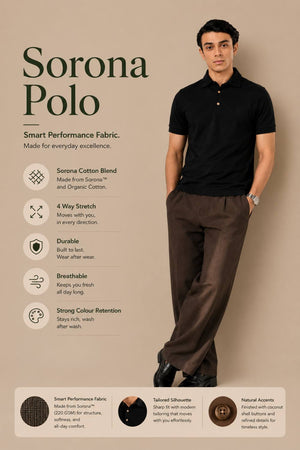 Sorona™ Polo (Carbon Black)