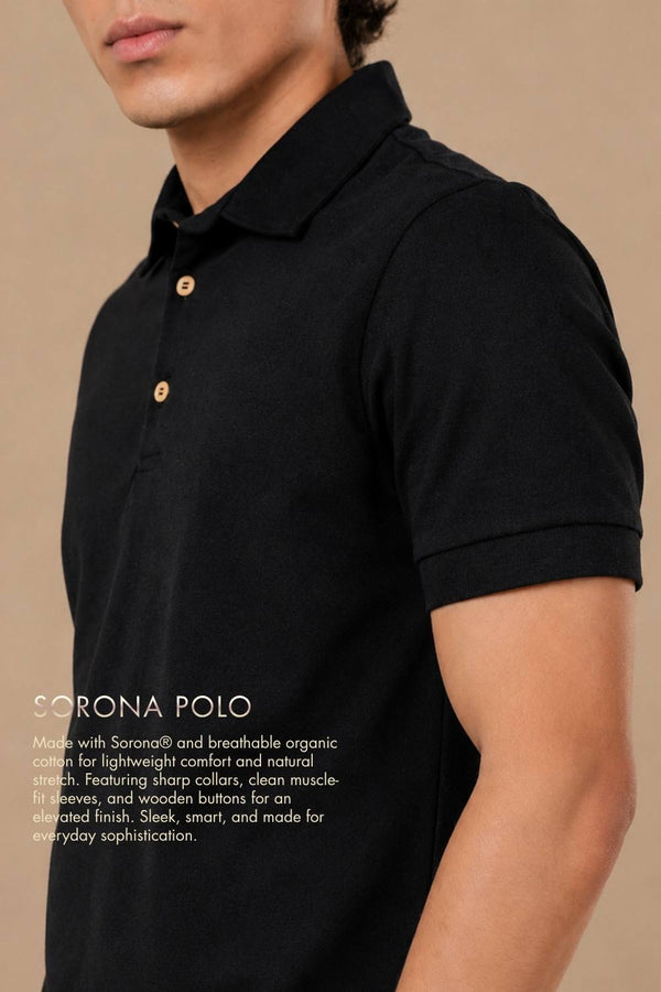 Sorona™ Polo (Carbon Black)