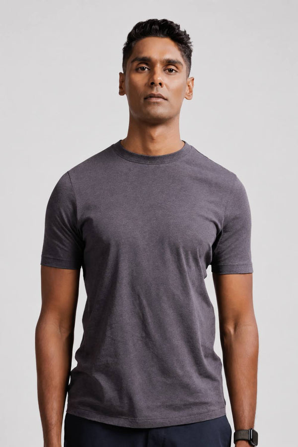 Carbon Lightweight T-Shirt – Organic Cotton (Charcoal Melange)