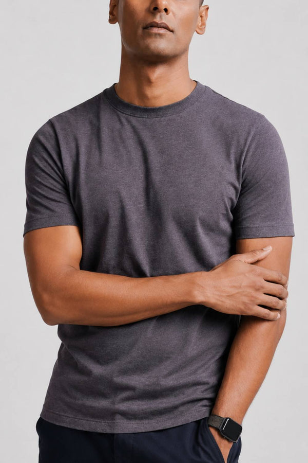 Carbon Lightweight T-Shirt – Organic Cotton (Charcoal Melange)