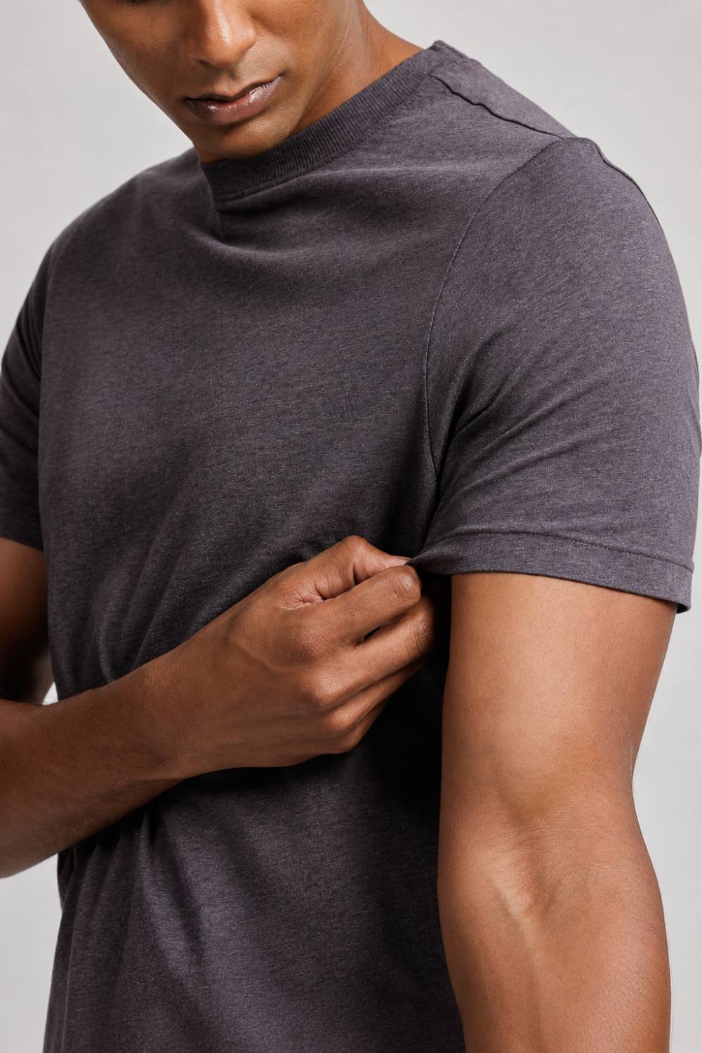 Carbon Lightweight T-Shirt – Organic Cotton (Charcoal Melange)