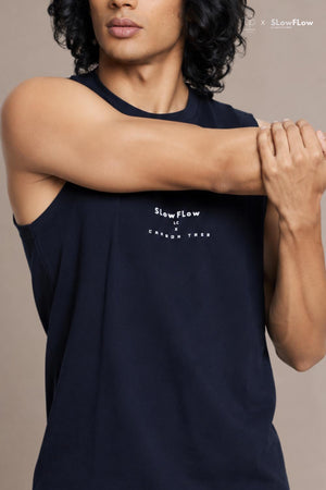 Organic Cotton Gym Tank (Carbon Black)