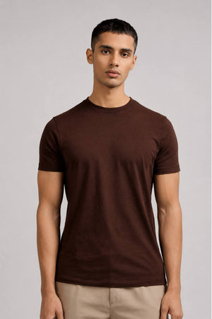 Carbon Lightweight T-Shirt – Organic Cotton (Chicory Coffee)