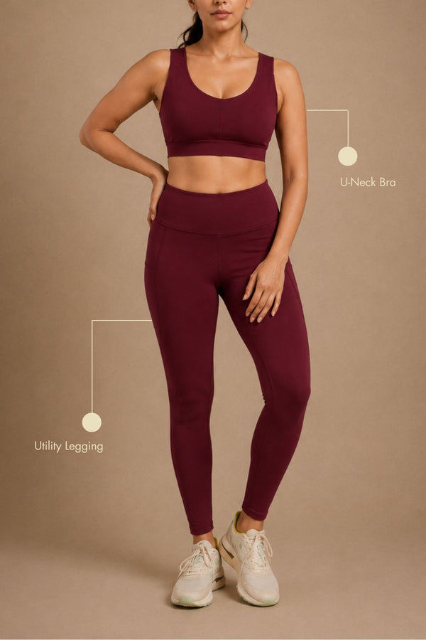 Recycled Polyester Set (Sangria)