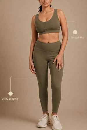 Recycled Polyester Set (Sage Green)