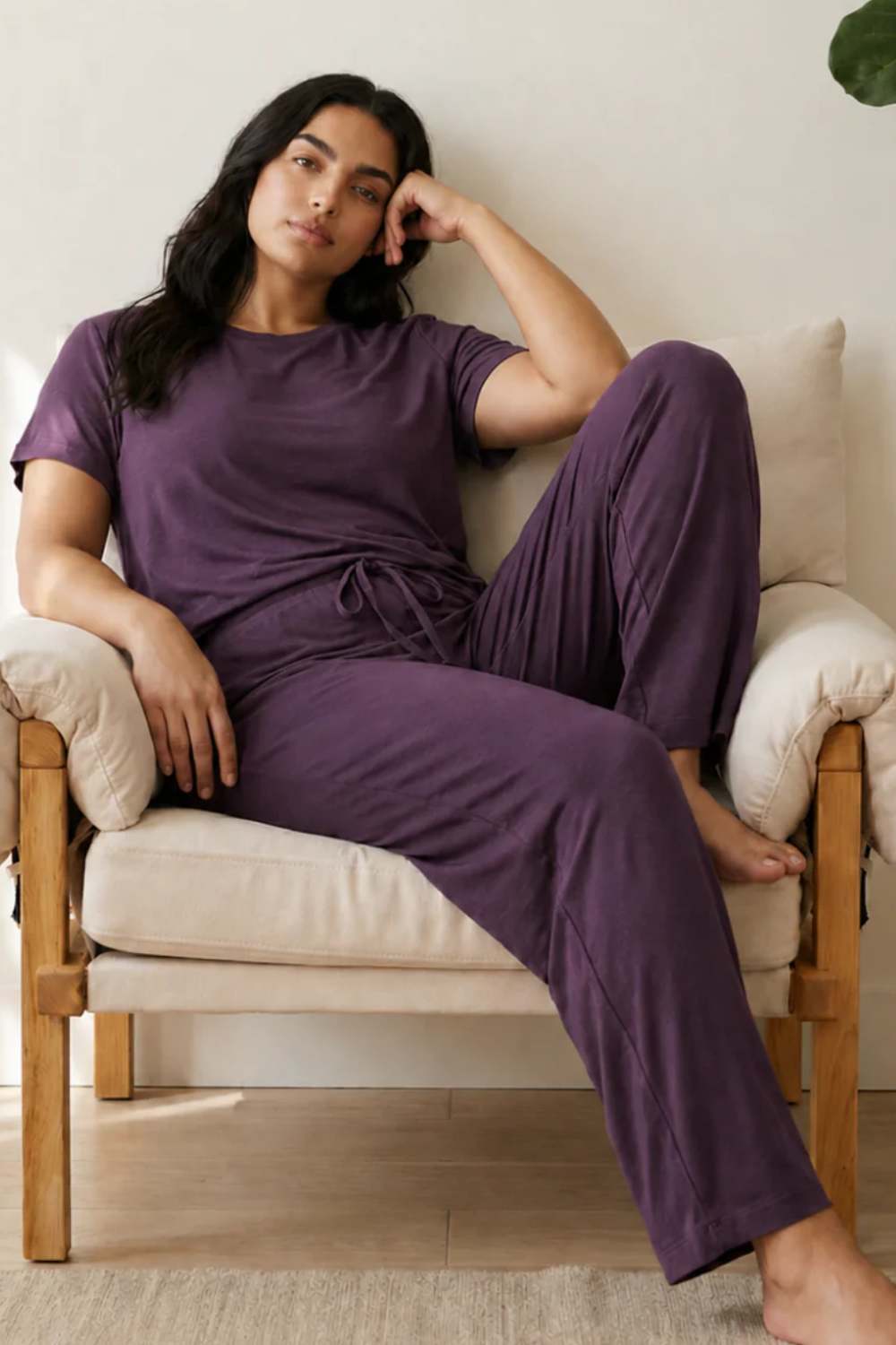 Bamboo Lounge Pant (Plum)