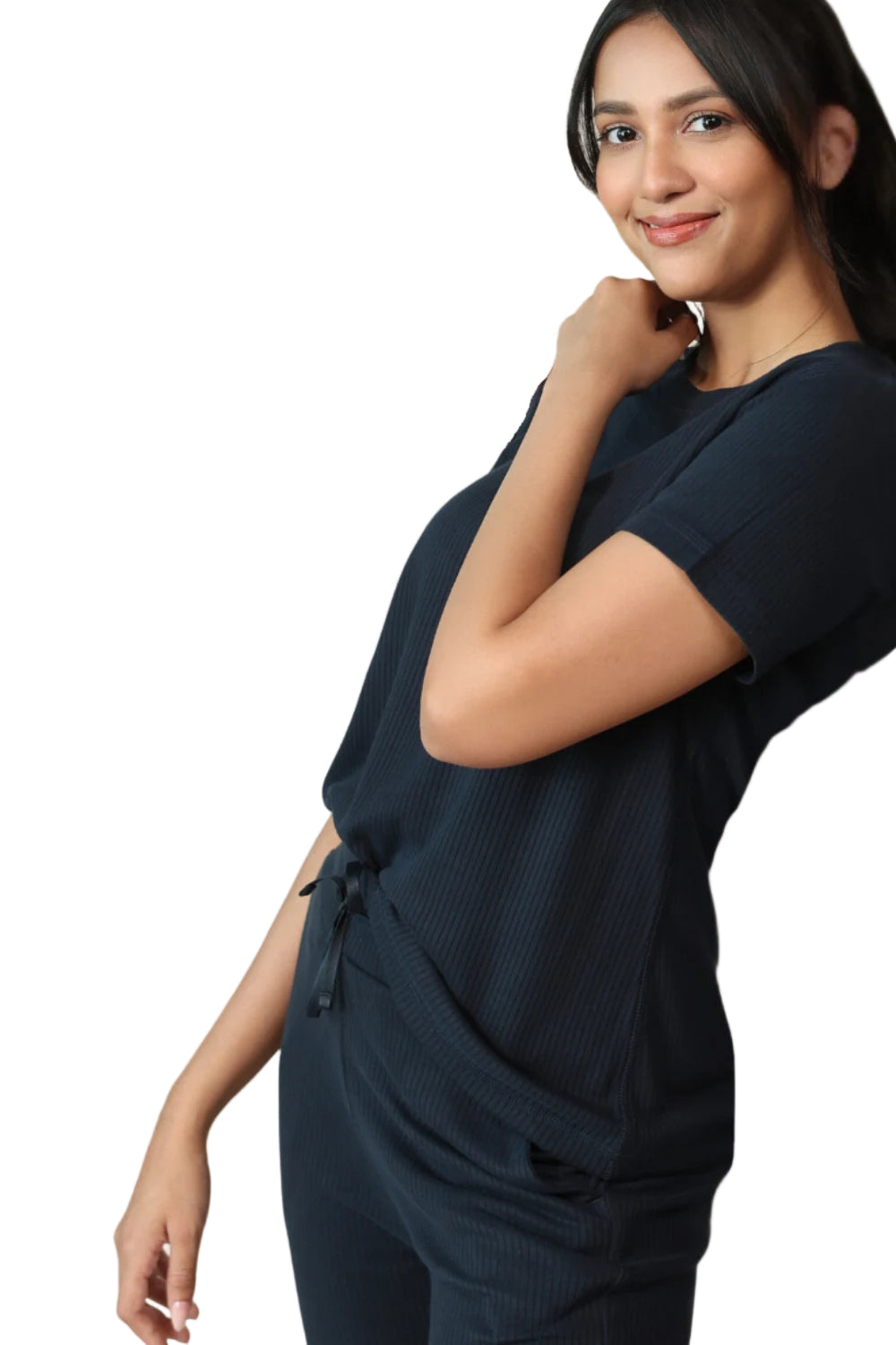 Ribbed Lounge Pants (Midnight Navy)