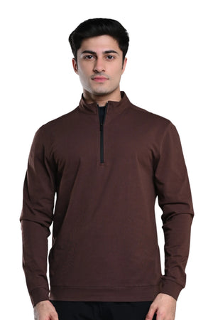 Quarter Zip Jacket (Chicory Coffee)