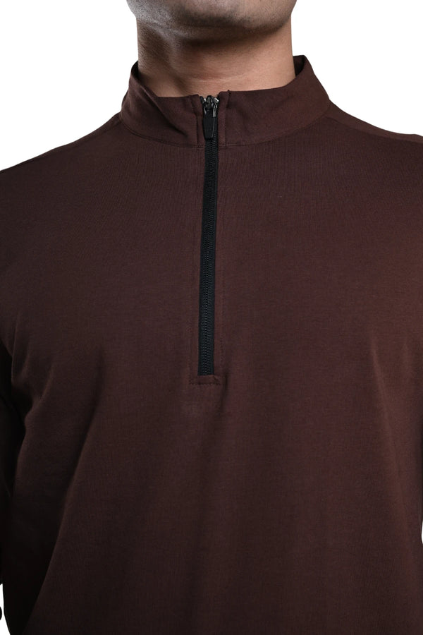 Quarter Zip Jacket (Chicory Coffee)