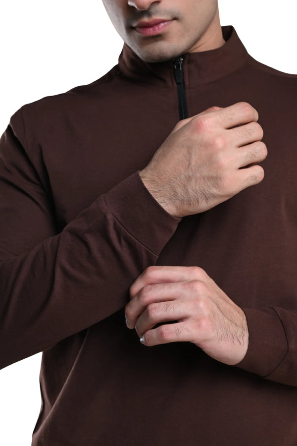Quarter Zip Jacket (Chicory Coffee)