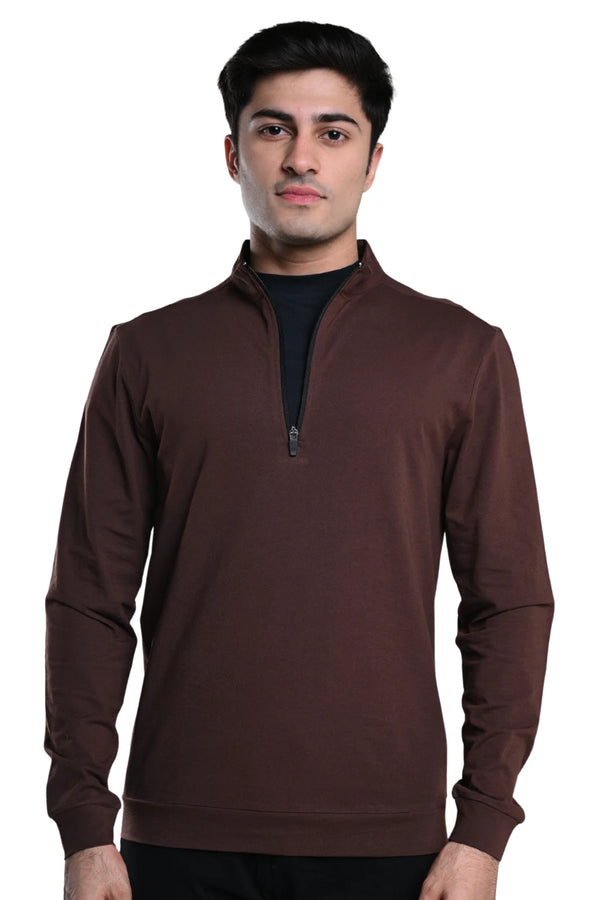 Quarter Zip Jacket (Chicory Coffee)