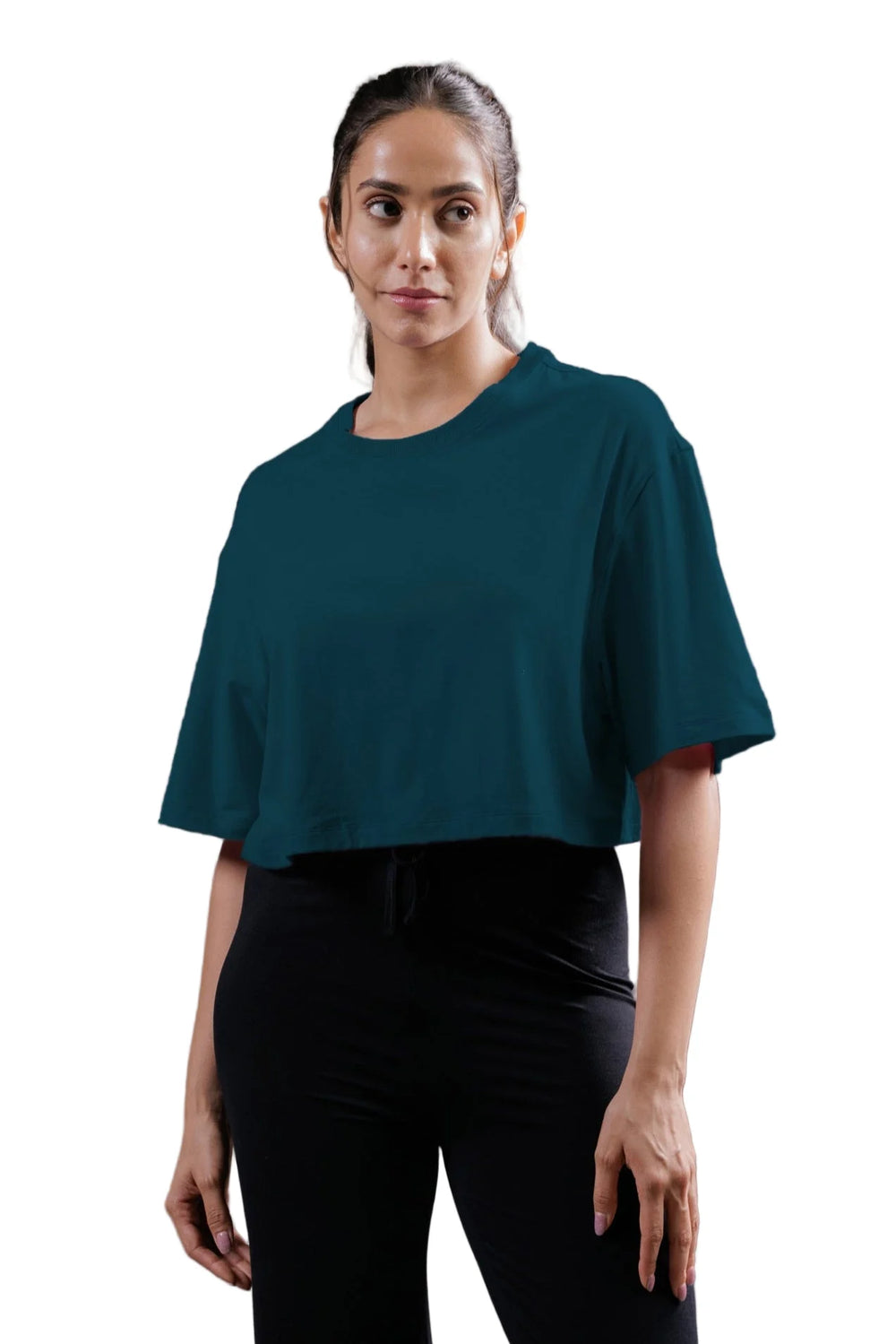 Bamboo Boxy Tee (Rustic Blue)