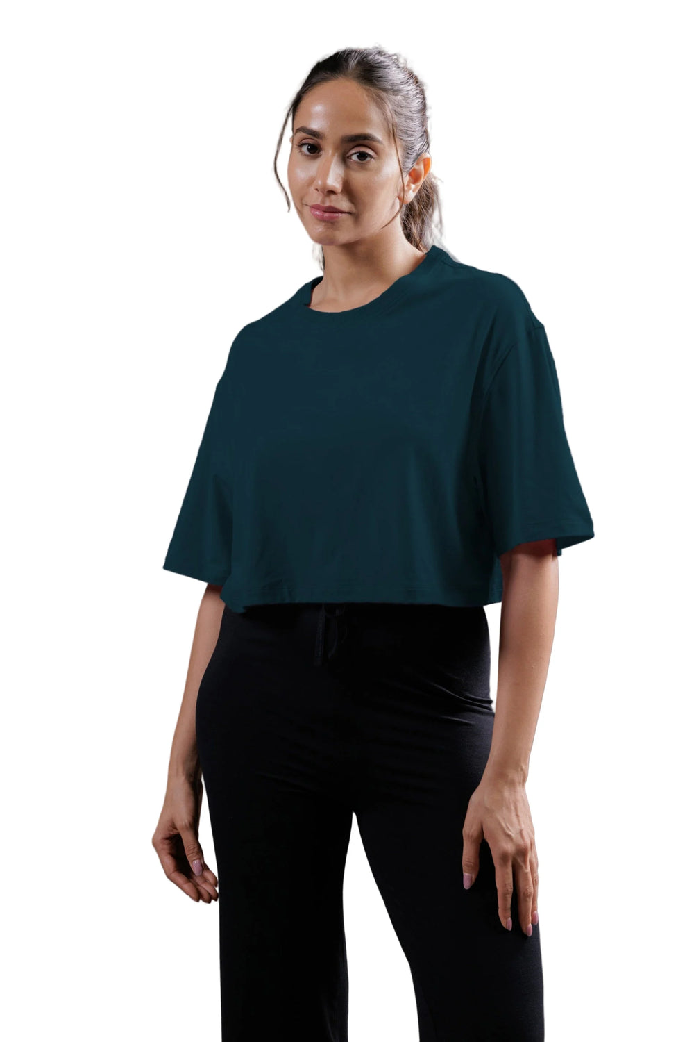 Bamboo Boxy Tee (Rustic Blue)