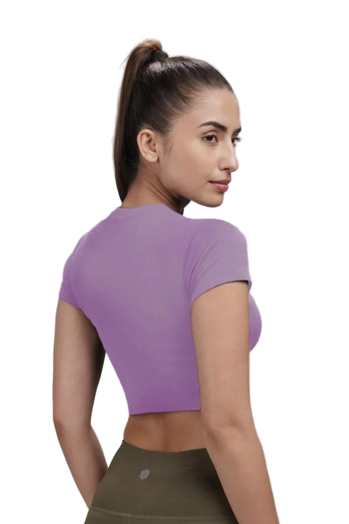 Bamboo Crop Top (Lavender Haze)