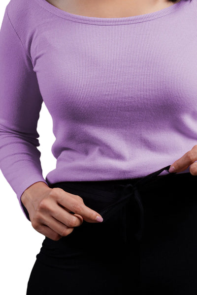 Full Sleeve Bamboo Top (Lavender Haze)