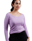 Full Sleeve Bamboo Top (Lavender Haze)