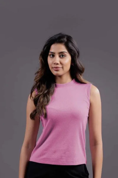Highneck Tank (Wild Rose)