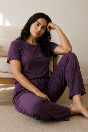 Women’s Bamboo Lounge Set (Plum)