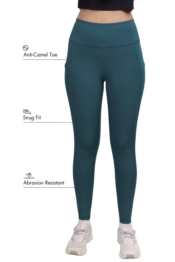 Carbon Utility Legging (2 Pockets) (Deep Teal)