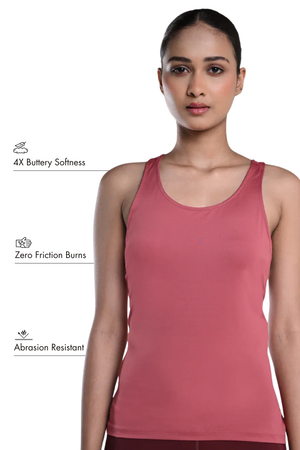 Bio Active Tank – EcoCiclo™ Biodegradable Polyester (Mauve Wood)